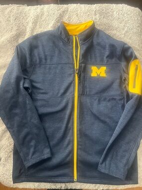 Colosseum Navy Jacket with Yellow Trim and M Logo